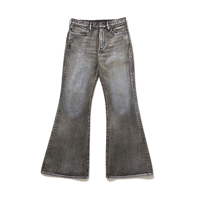 SUGARHILL - 【残り一点】Foiled Denim Trousers Flaired Cut 