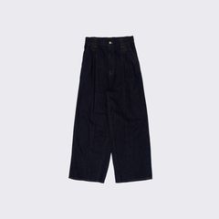 【残り一点】3pleated Wide Leg Denim Trousers