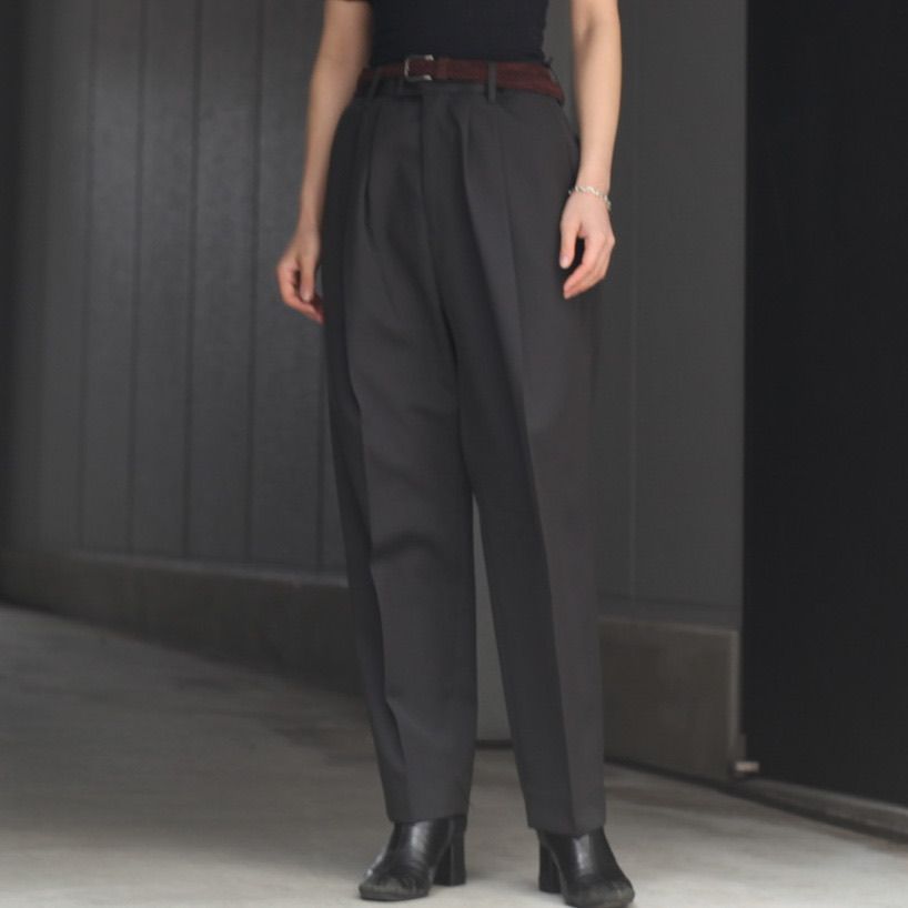 22AW Stein シュタイン Wide Tapered Trousers M