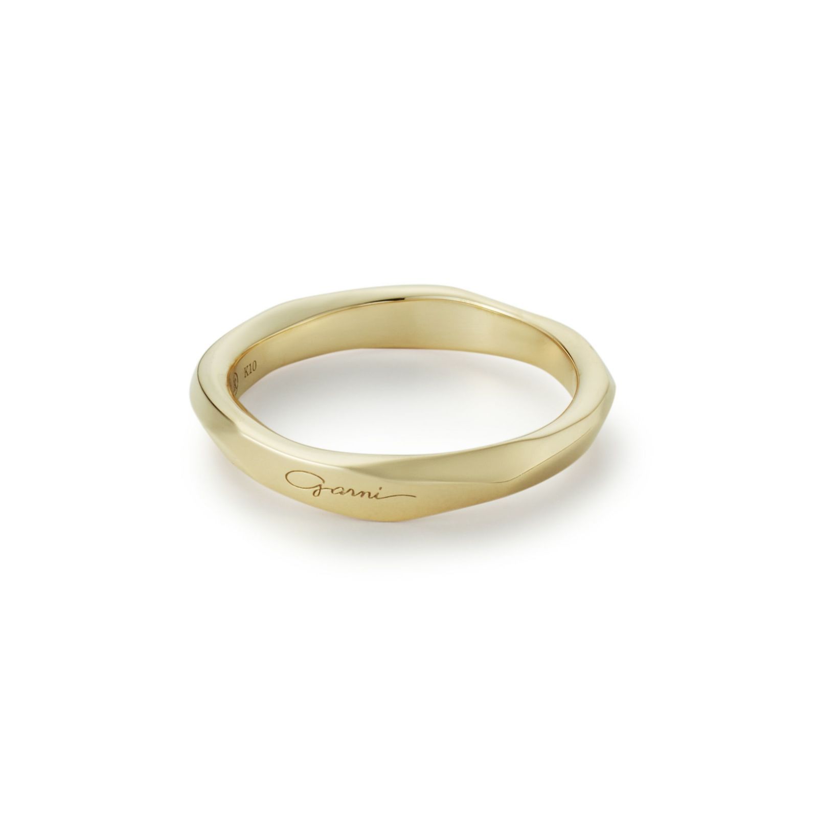 【お取り寄せ注文可能】K10 Crockery Ring_S(GOLD)