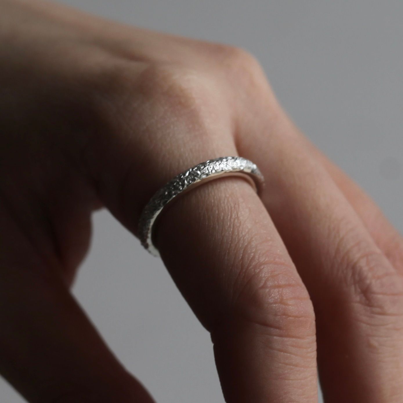 【残り一点】Oval Textured Ring(3.5mm)