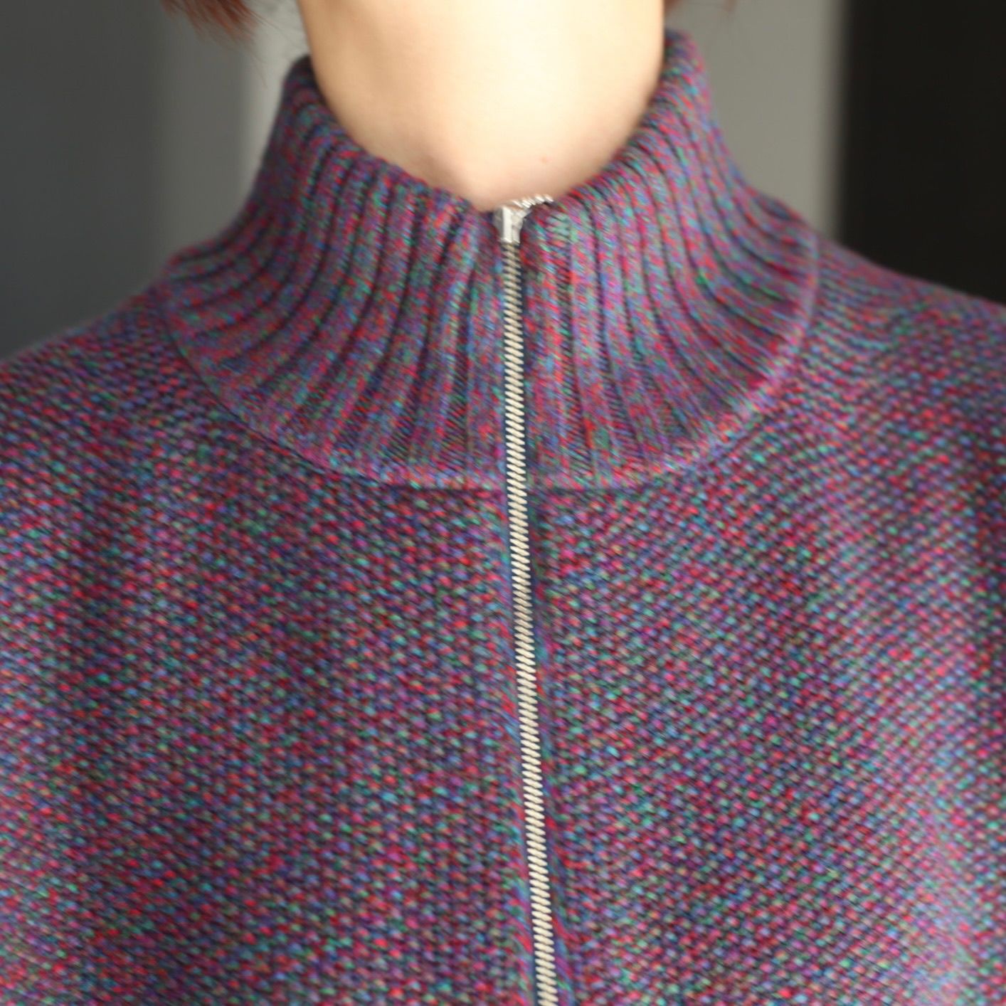 【残り一点】Wool Kanoko Half Zip P/O