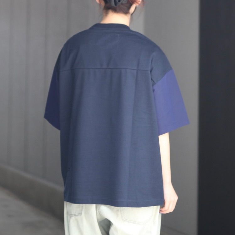 【残り一点】シャツ切替ワイドT