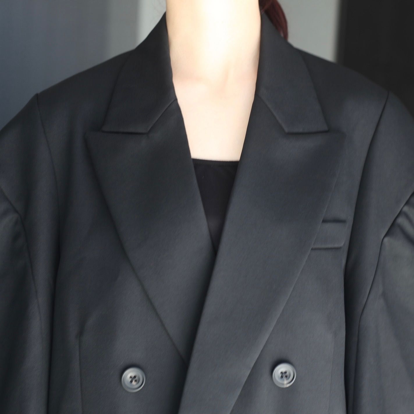 【残り一点】Deformed Shoulder Double Breasted Jacket