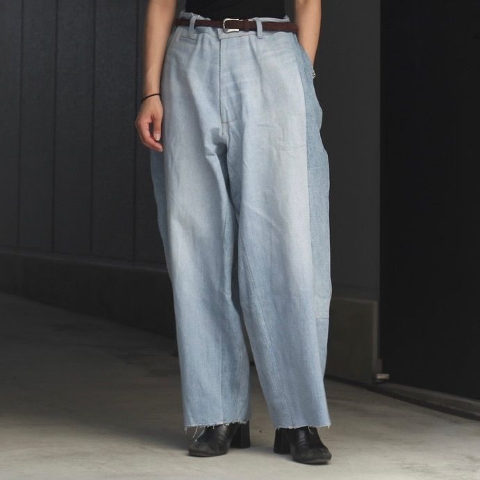 【残り一点】Reconstructed Super Baggy Slacks Denim_3(L)