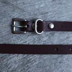 【残りわずか】Standard Belt Slim(BROWN×SILVER)