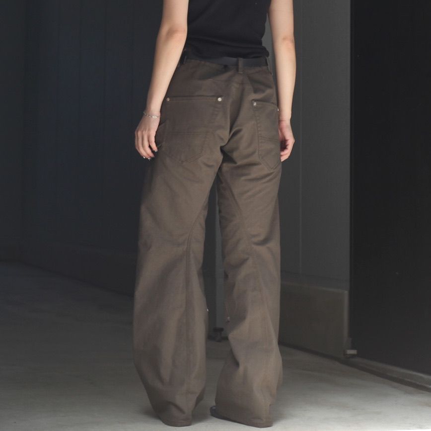 【残り一点】Curved Leg Double Knee Work Pants