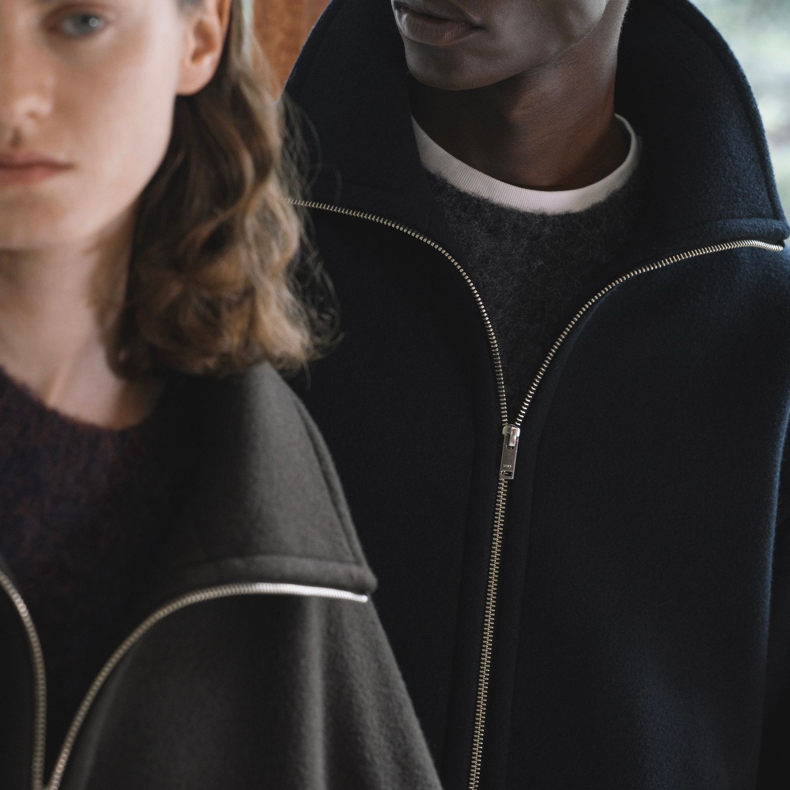 【残り一点】Melton Stand Collar Zip Blouson