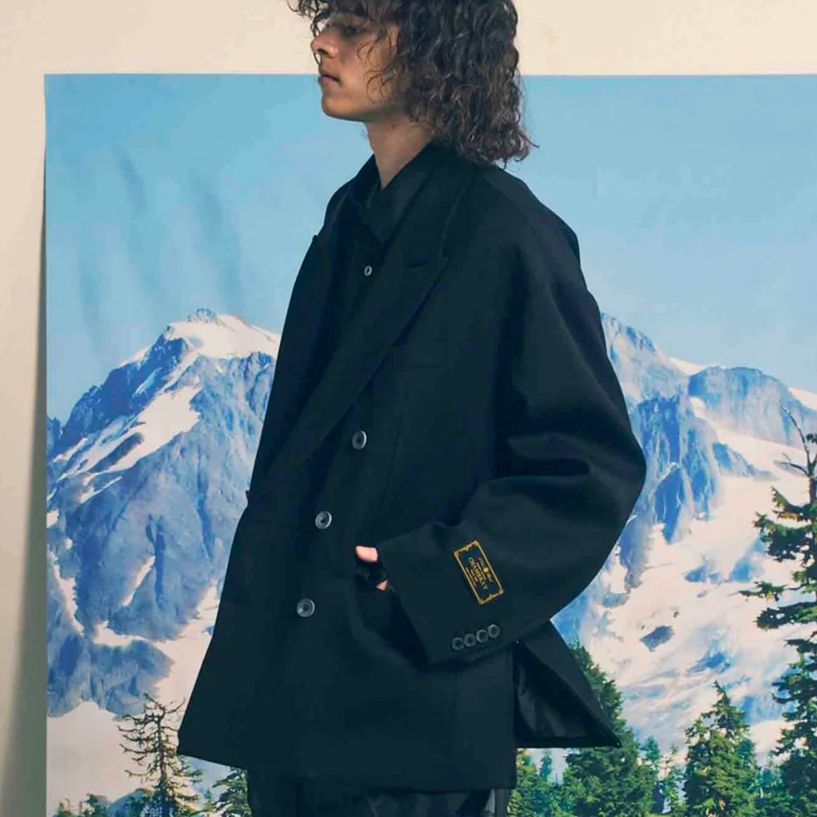 【残り一点】4colors Chambray Wool Jacket