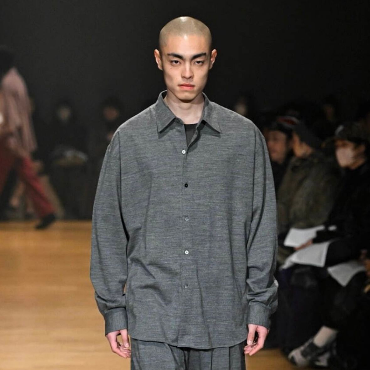 【残り一点】36G Wool Ideal Herringbone Shirt