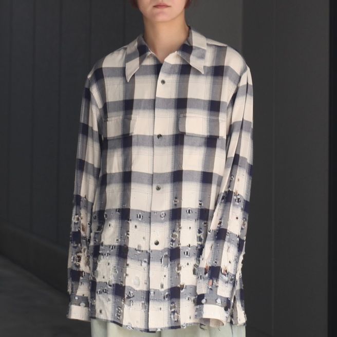 【残り一点】Ombre Destroyed Shirt