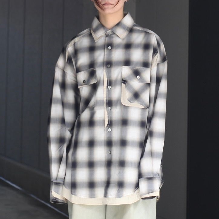 【残り一点】Cargo Shirt in Check