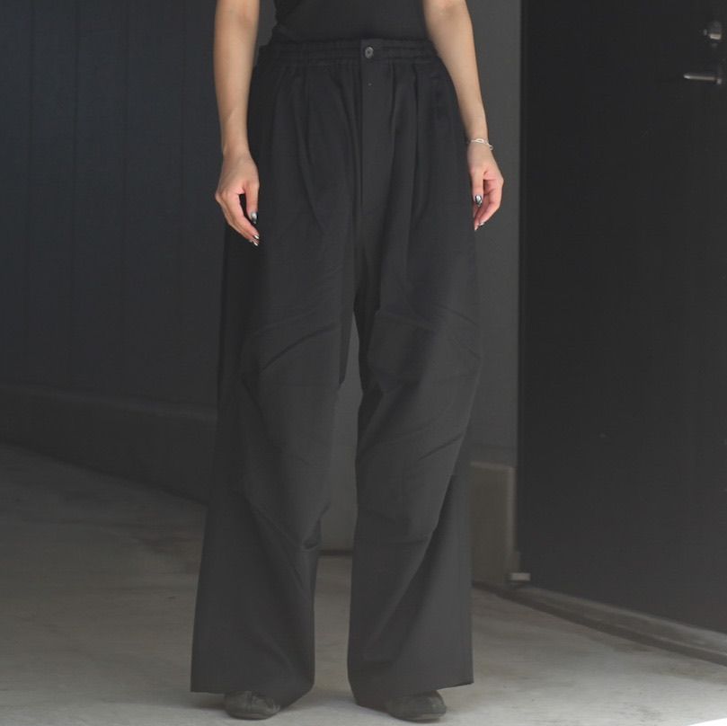 【残り一点】Wool Gabardine Wide Track Trousers