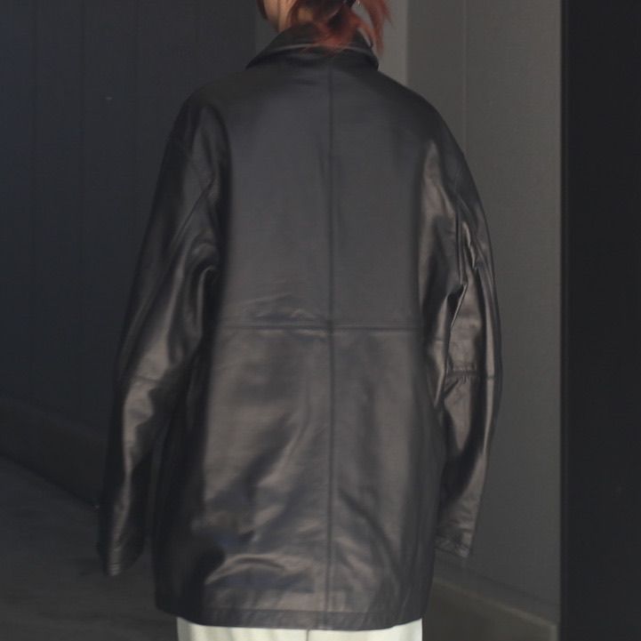 【残りわずか】Leather Car Coat