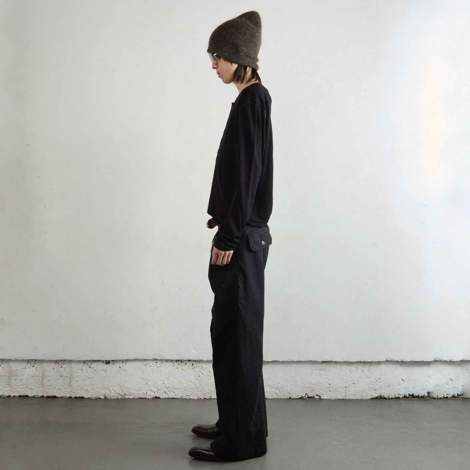 NVRFRGT - 【残り一点】Double Layered Long Sleeve Henley T