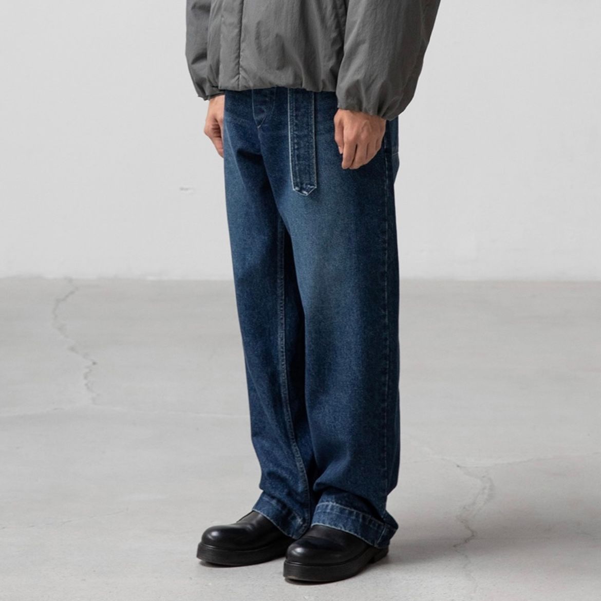 【残り一点】Plenty Belted Denim Slacks