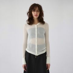 【残り一点】Sheer Ribbed Hoodie