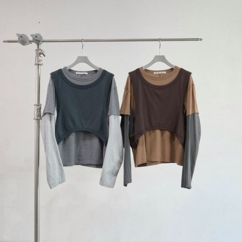 【残り一点】Panelled Multi Layerd T-Shirt