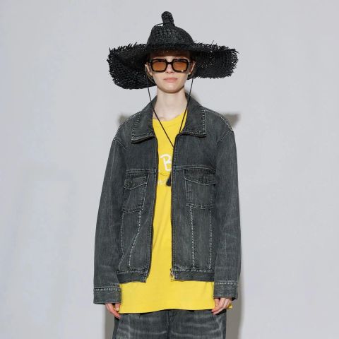 【残り一点】12.5OZデニムブルゾン(USED)