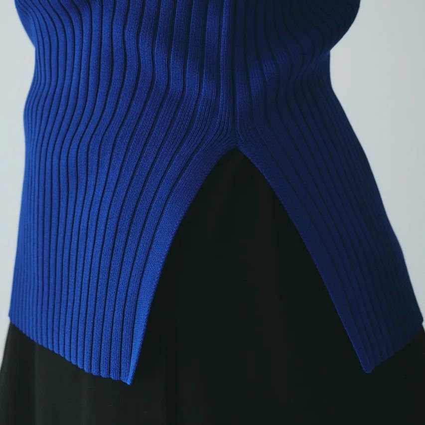 【残り一点】Stand Collar Knit Top