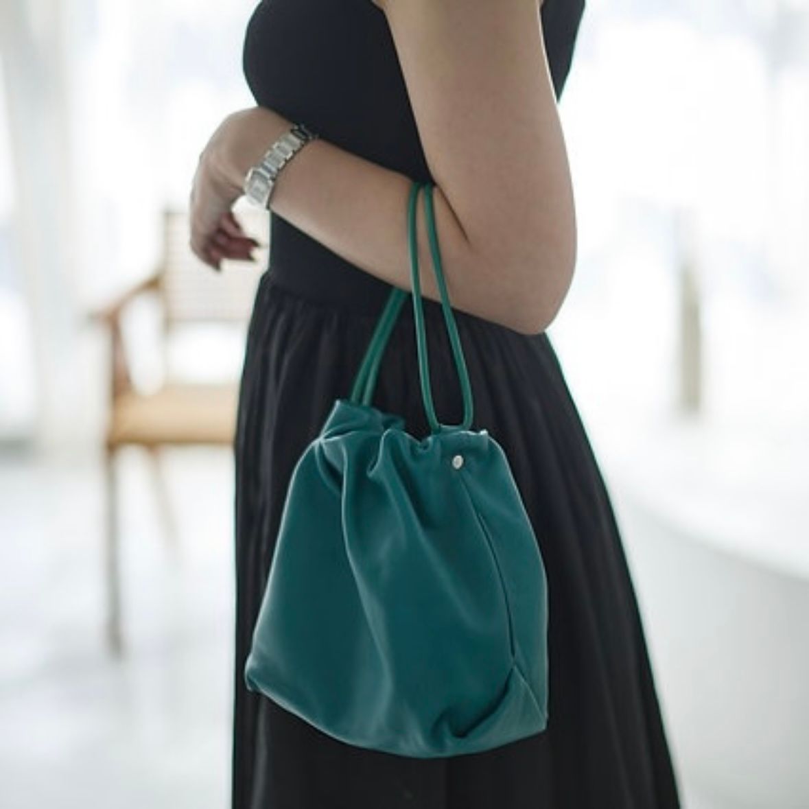 バッグ MASSES DEER SKIN DRAWSTRING MASSES 「DEER SKIN DRAWSTRING」 ディアスキン ドロー