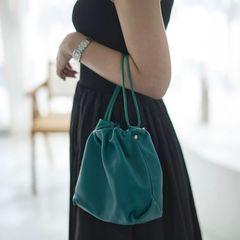 【残り一点】French Lamb Drawstring bag MR