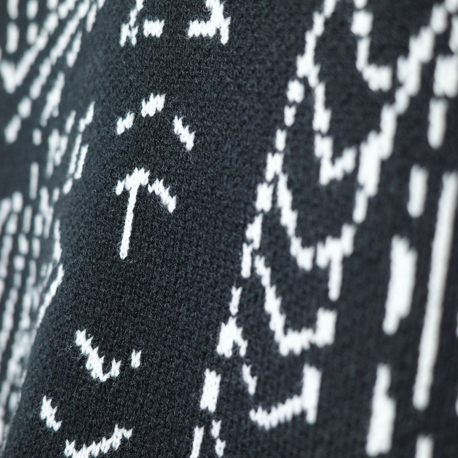 【残り一点】Face Knit Blanket