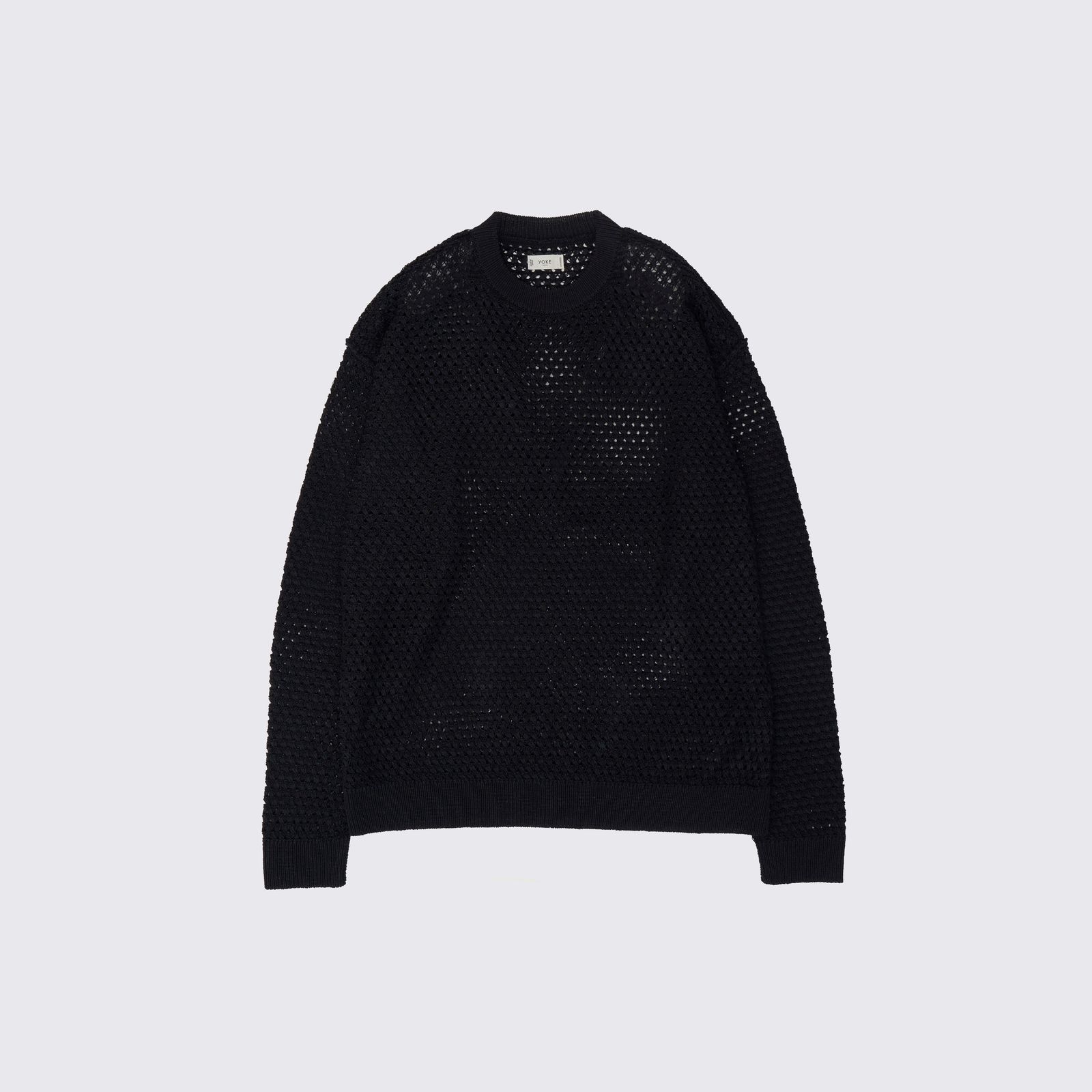 【残り一点】Mesh Knit Shirt Crewneck Sweater