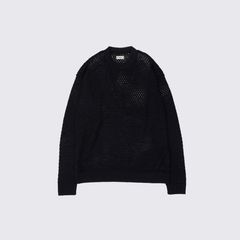 【残り一点】Mesh Knit Shirt Crewneck Sweater