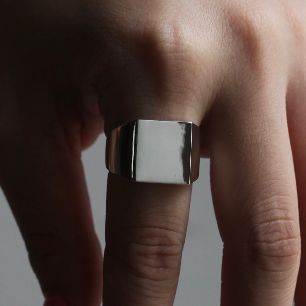 【残り一点】Square Ring Small(SILVER)