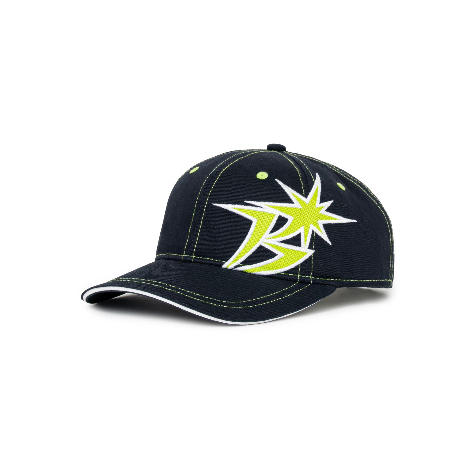 【残り一点】B Logo Contrast Stitch 6-Panel Cap