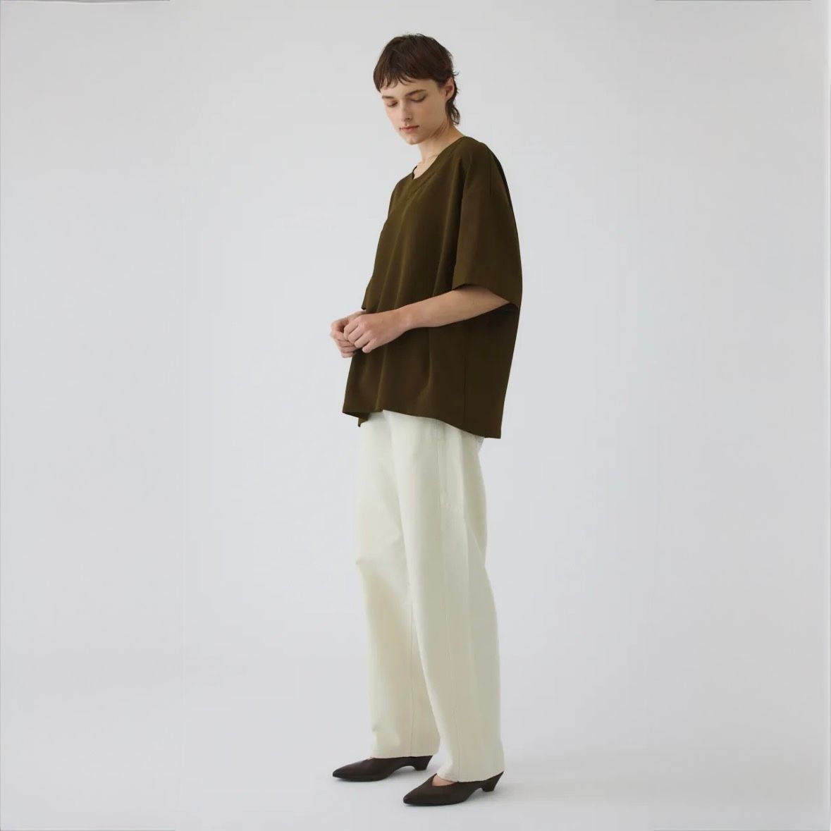 【残り一点】Georgette U-Neck Tops