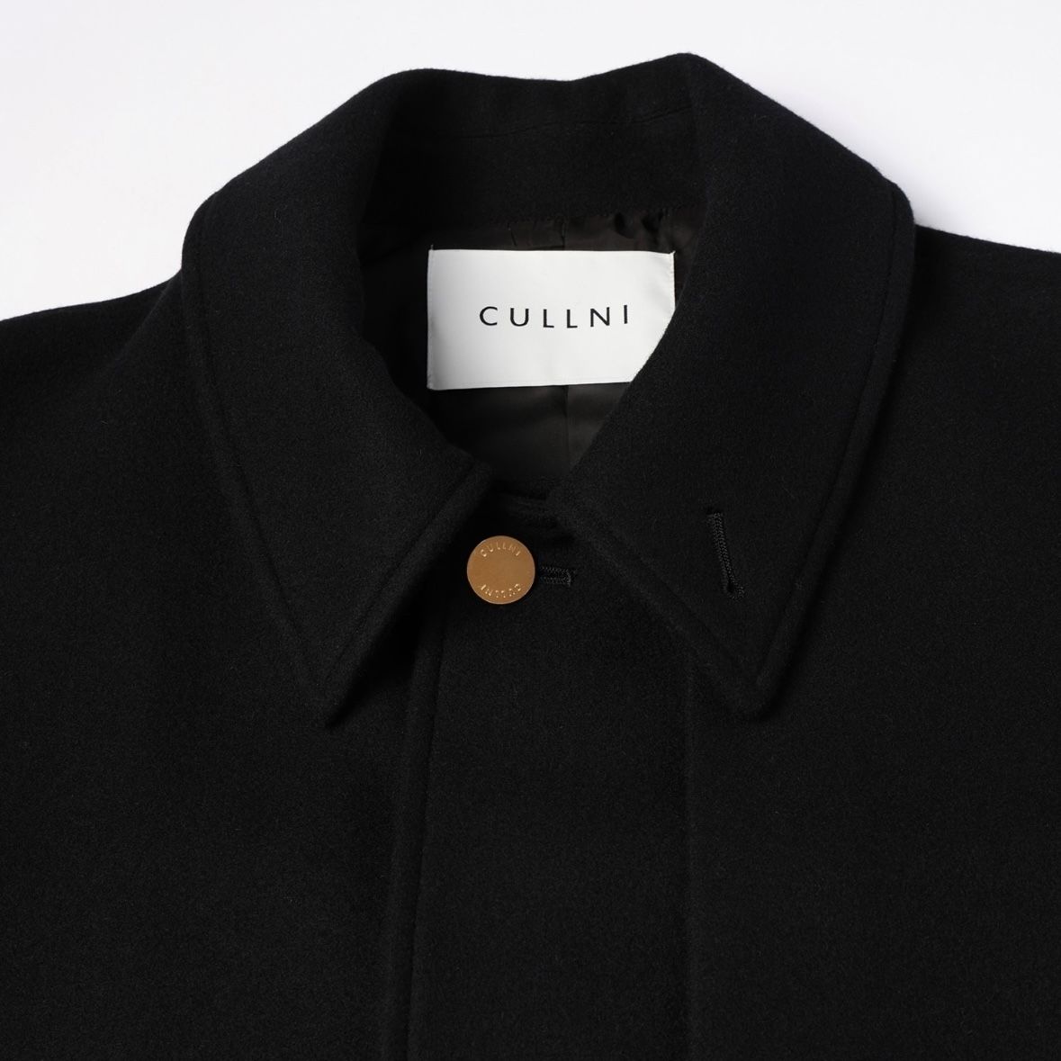 【残り一点】Lamb Wool Melton Layered Long Coat