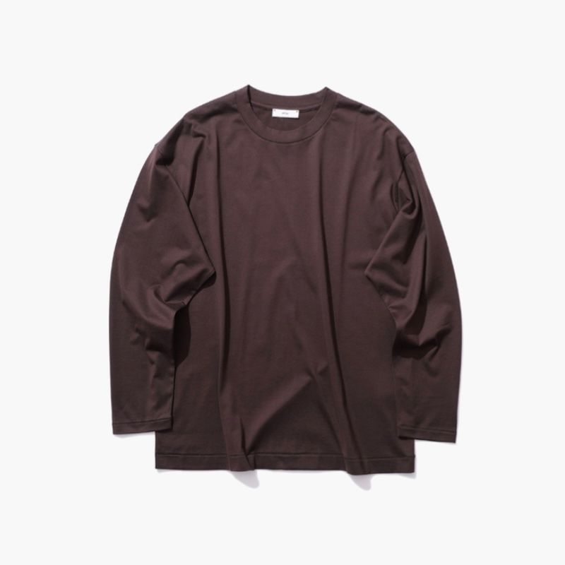 ATON - 【残りわずか】Suvin60/2 Oversized Long-Sleeve T-shirt