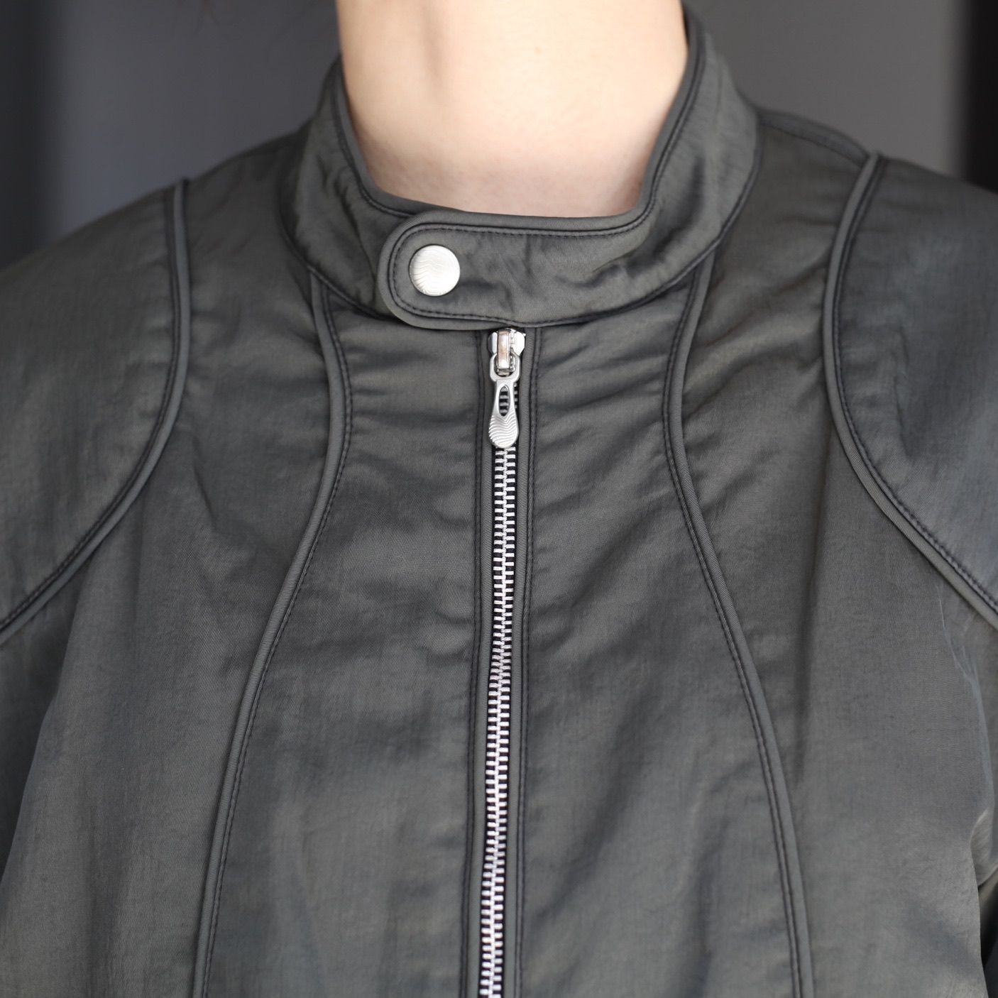 【残り一点】Panelled Padded Moto Jacket