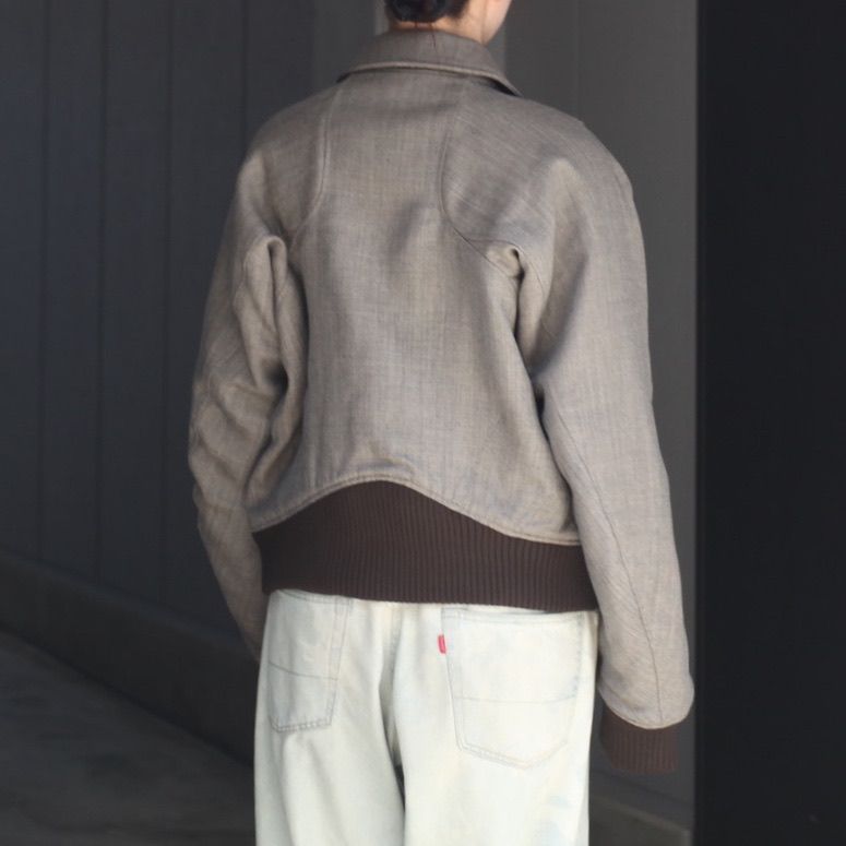 【残り一点】Zip Up Padded Short Bomber Jacket