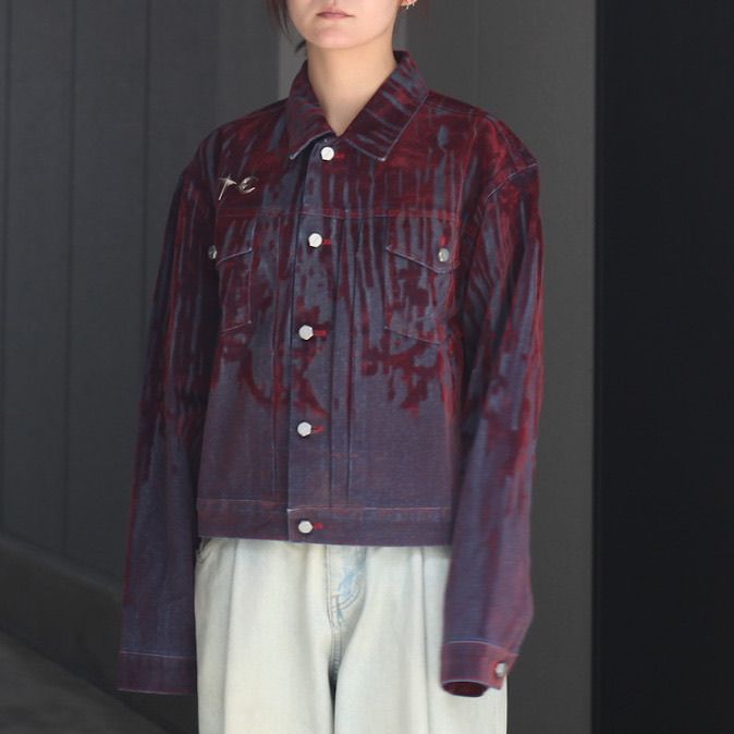 【残り一点】Blood Lazered Denim Jacket