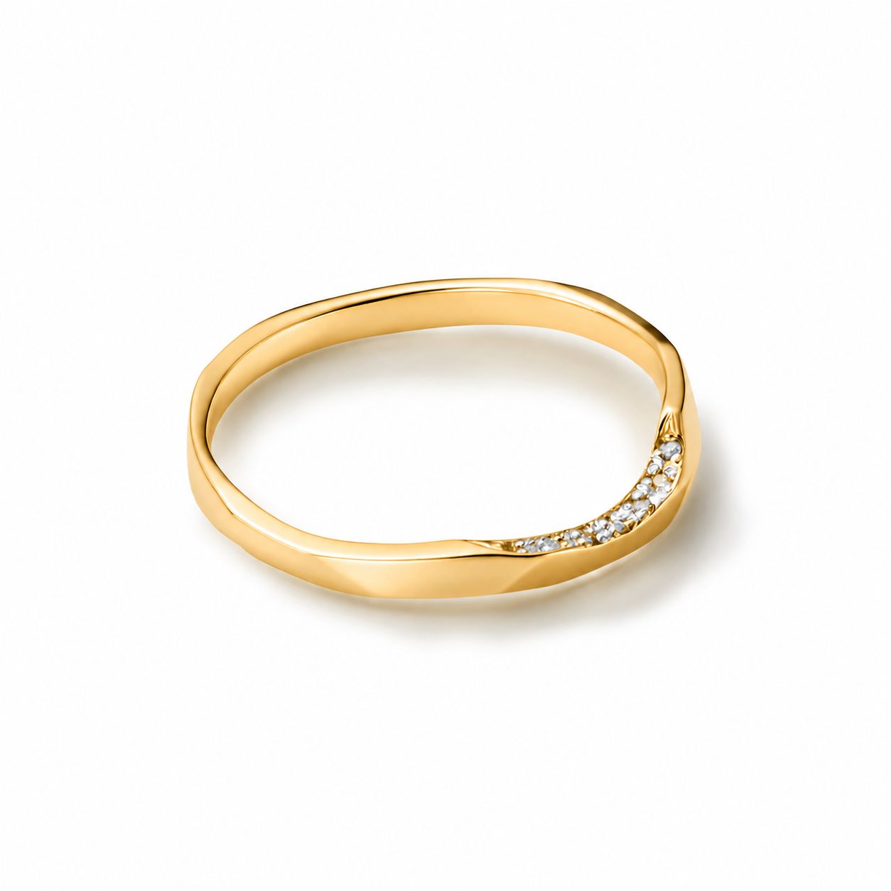 【お取り寄せ注文可能】Chip Ring S W /Dia(K18 YELLOW GOLD)