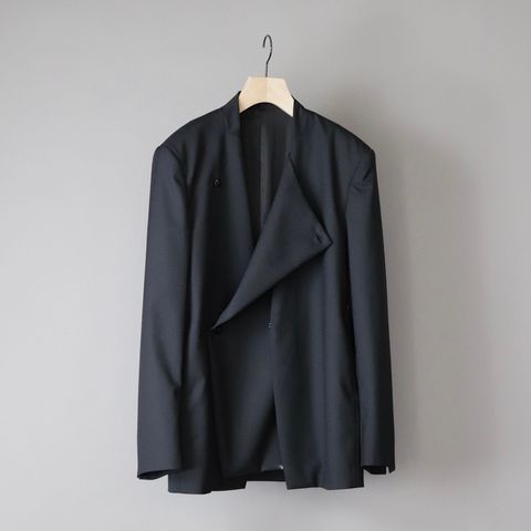 ETHOSENS】ナイロンチェスターコート スモーキーブルー （ETHOSENS 