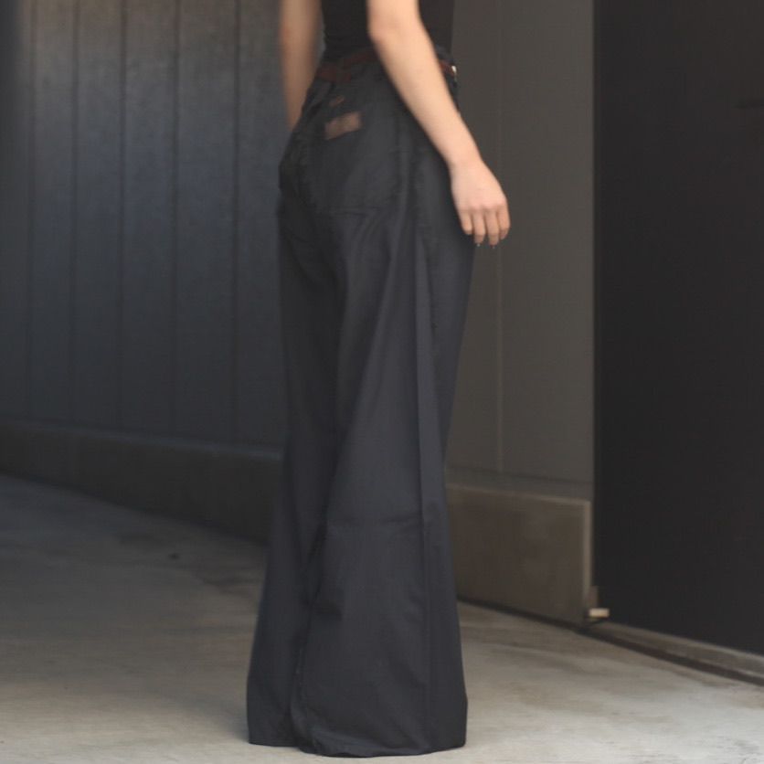 【残り一点】Slash Seam Twist Wide Trousers(VIRGIN WOOL)
