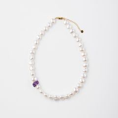 【お取り寄せ注文可能】Amethyst Classic Pearl Necklace