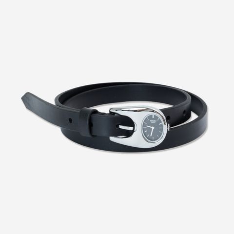 【残り一点】Buckle Watch Belt(BLACK×SILVER)