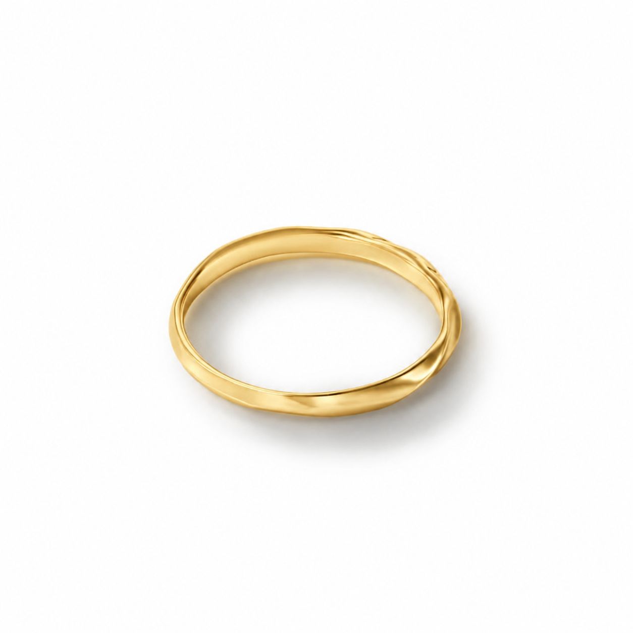 【お取り寄せ注文可能】Half Twist Ring S(K18 YELLOW GOLD)
