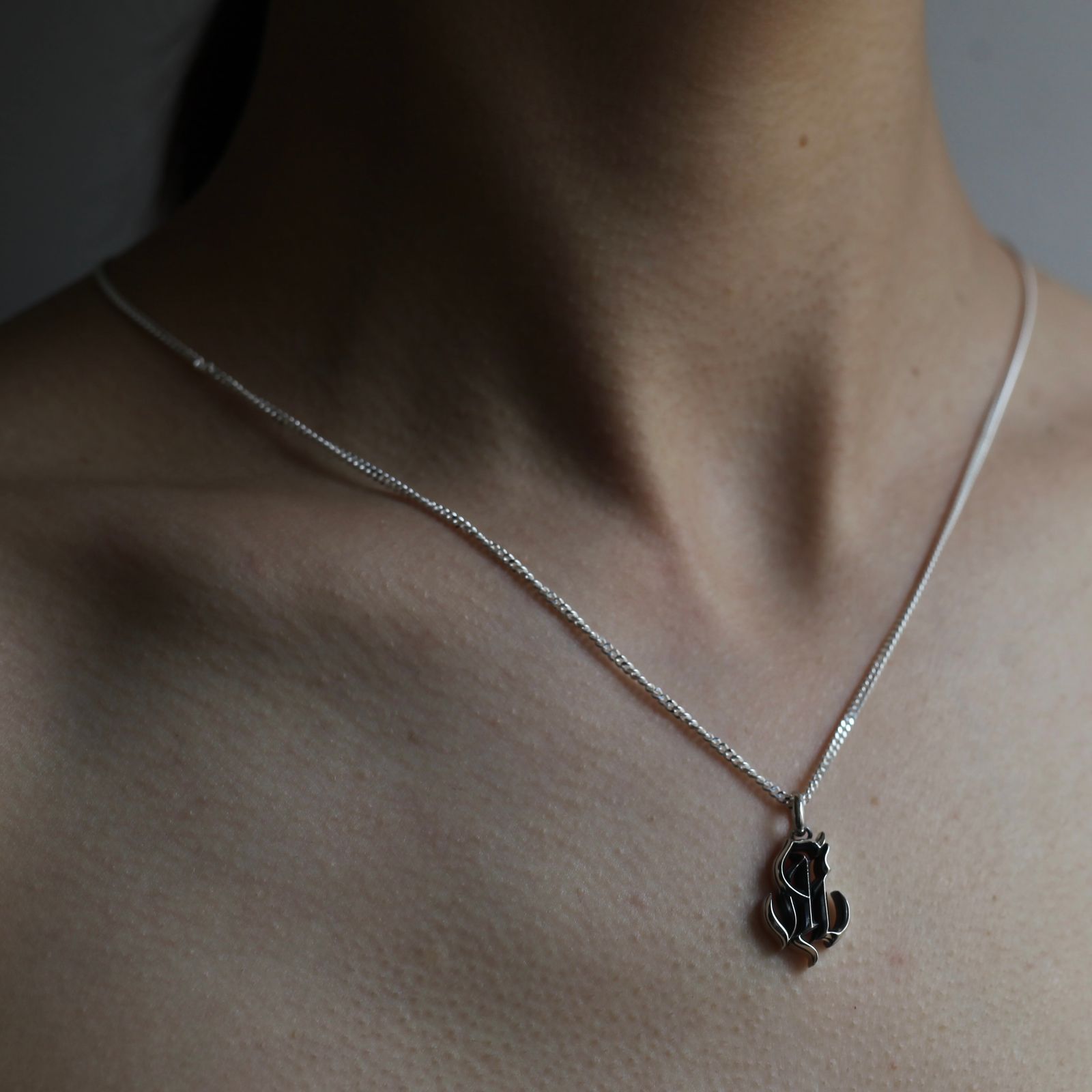 【残り一点】CAL NT Logo Silver Necklace