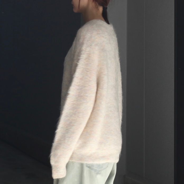 【残りわずか】Kid Mohair Knit V Neck Cardigan