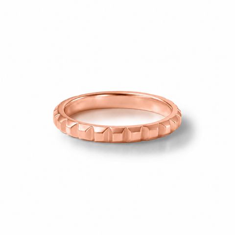 【お取り寄せ注文可能】Flat Studs Ring M(K18 PINK GOLD)