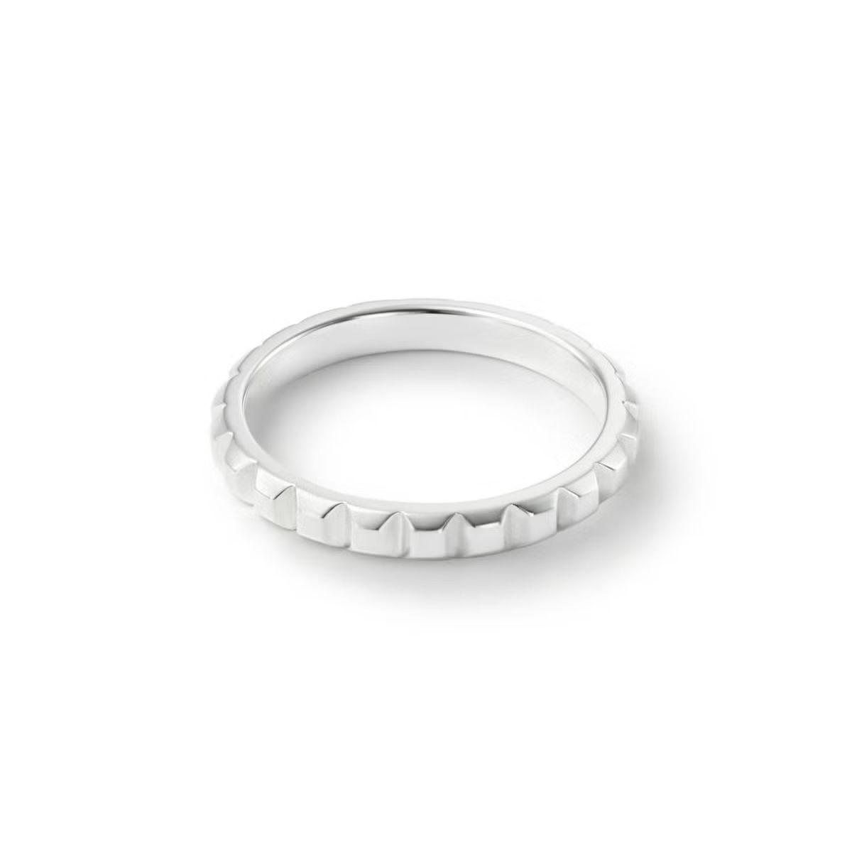 【お取り寄せ注文可能】Flat Studs Ring M(PLATINUM950)