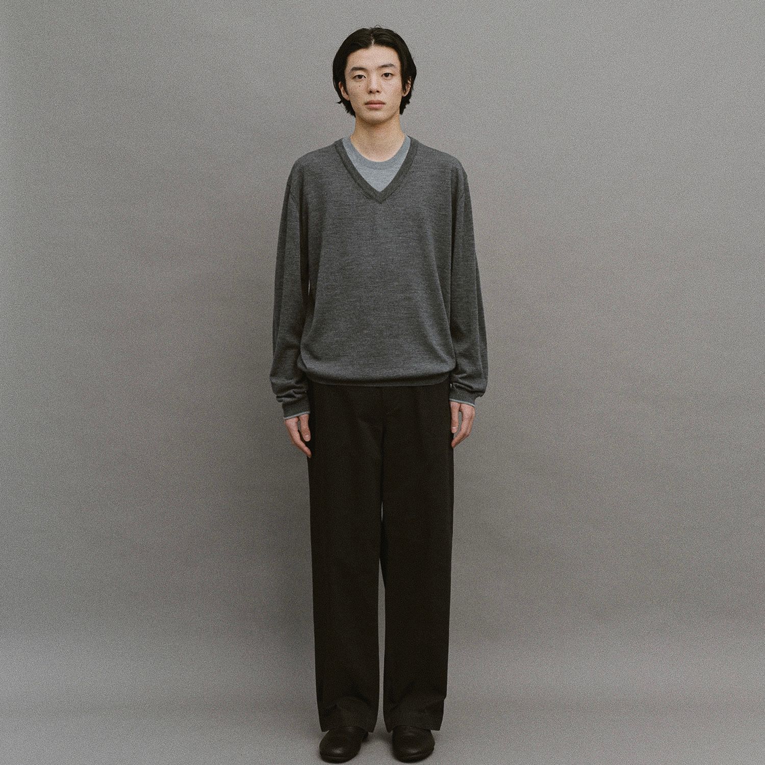 【残り一点】Current Layered V-Neck Knit