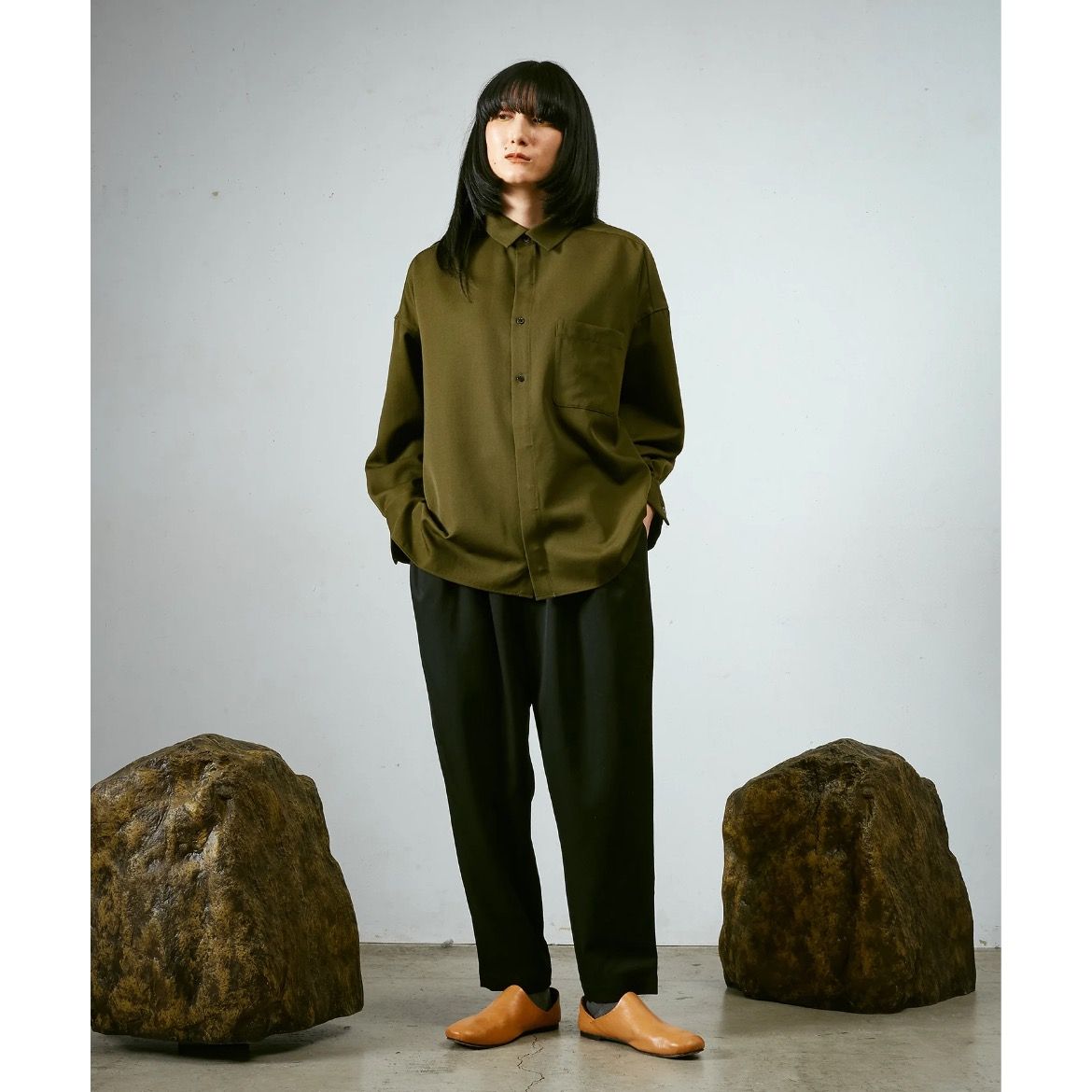 【残り一点】よそいきワイドBOXシャツ