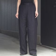 【残りわずか】Silk Cupro Twill Wide Easy Trousers
